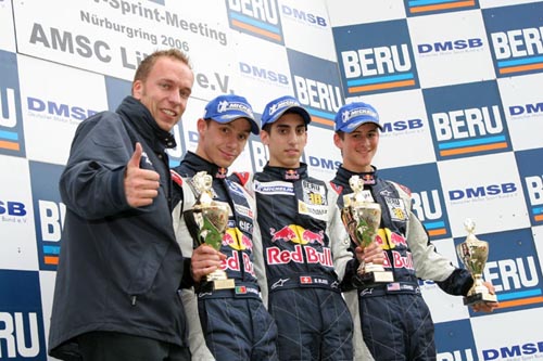 Top 3 Motopark Red-Bull in race 1